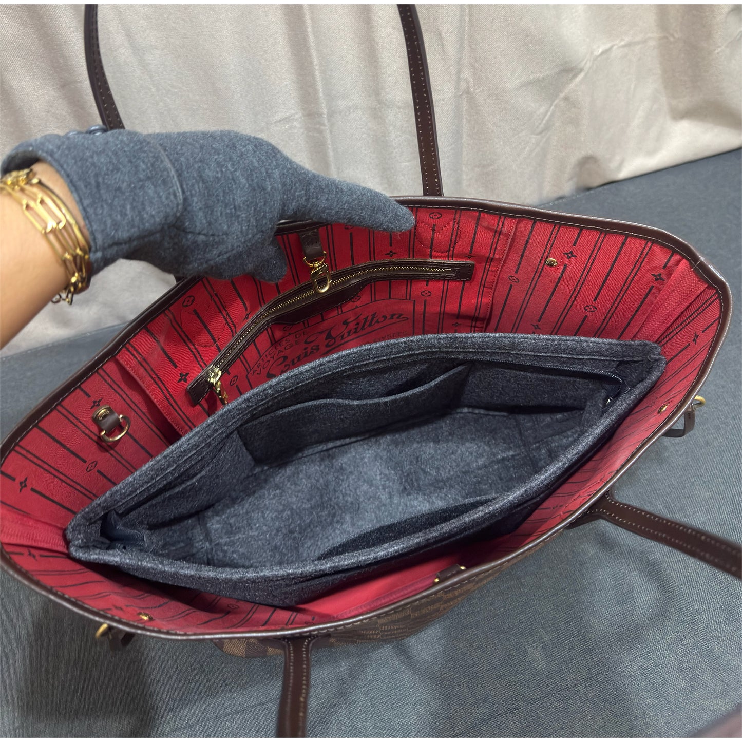 Louis Vuitton Neverful MM Damier Ebene AR4160