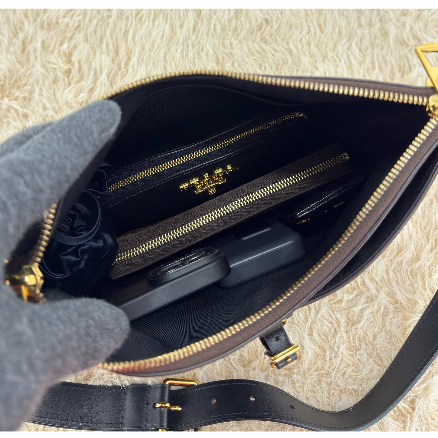Louis Vuitton Monogram Canvas Odeon MM Noir