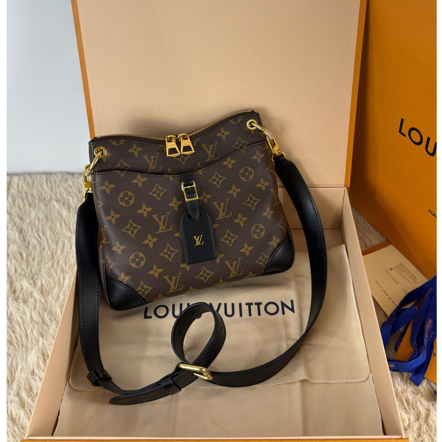 Louis Vuitton Monogram Canvas Odeon PM Noir