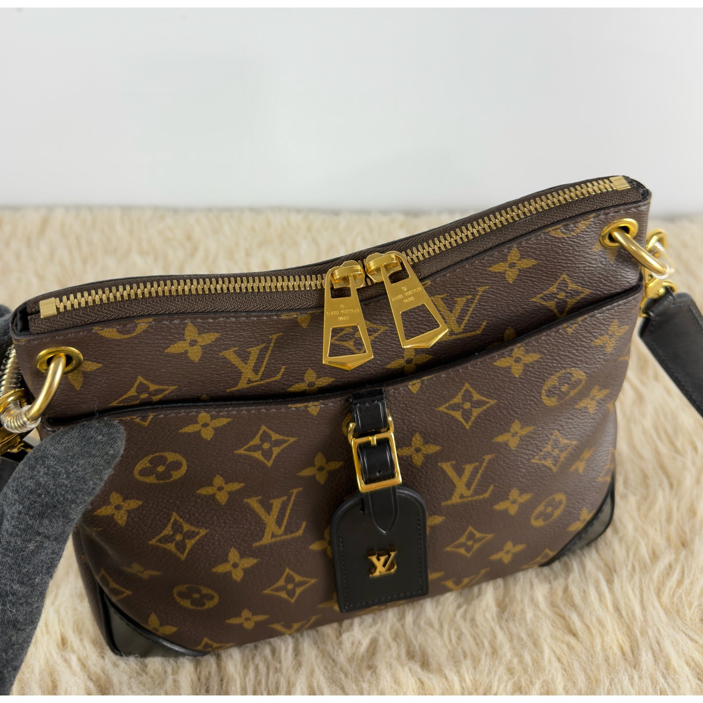 Louis Vuitton Monogram Canvas Odeon PM Noir