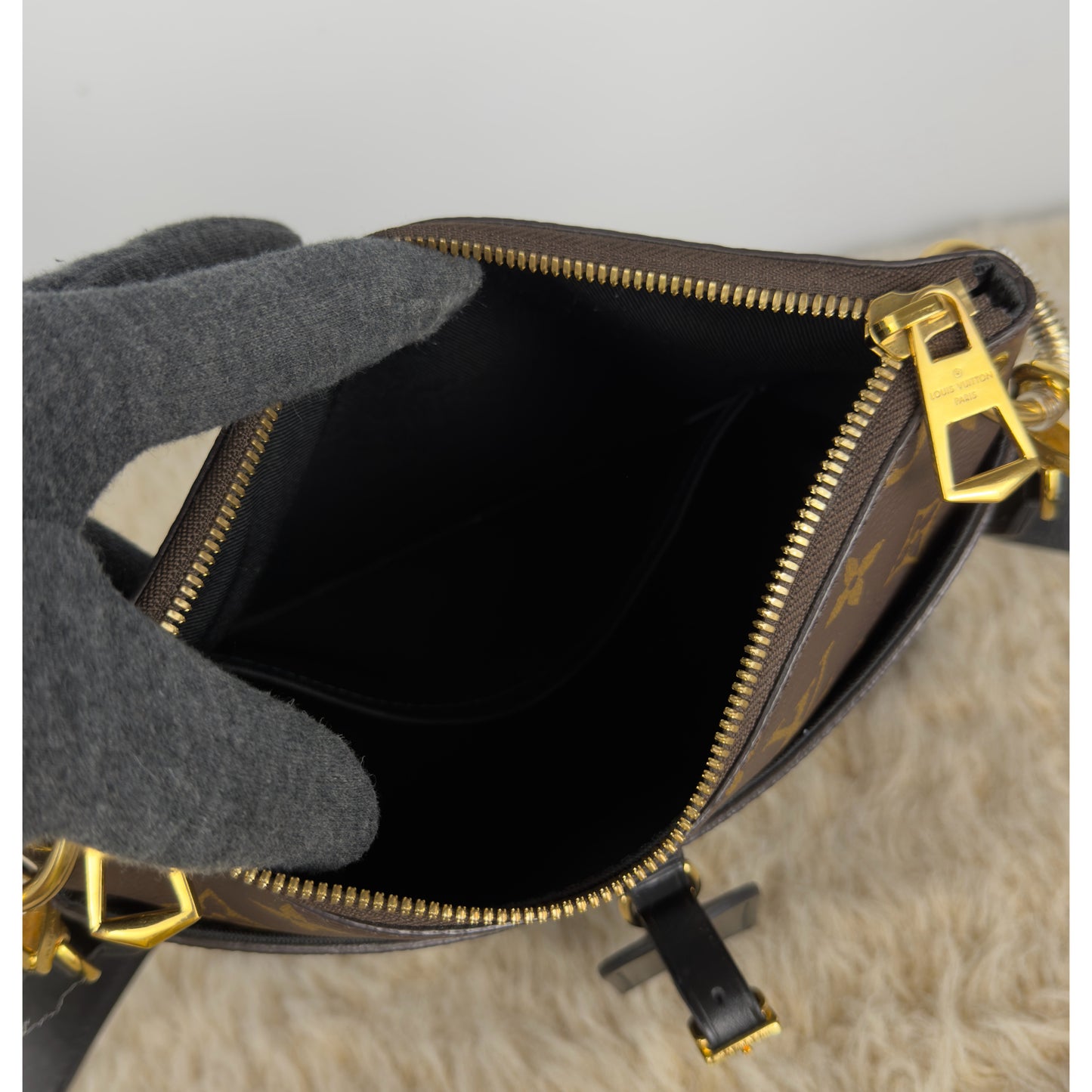 Louis Vuitton Monogram Canvas Odeon PM Noir