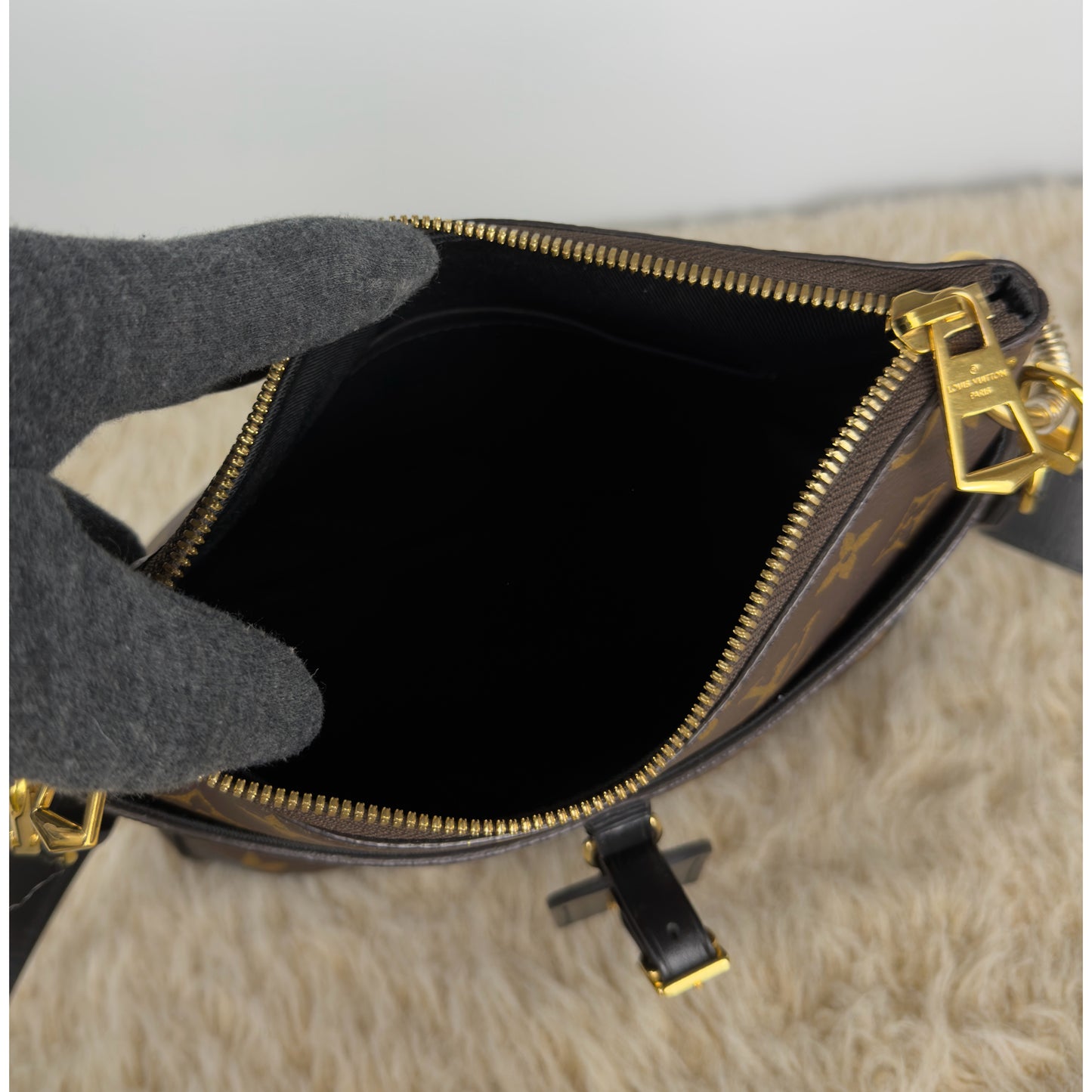 Louis Vuitton Monogram Canvas Odeon PM Noir