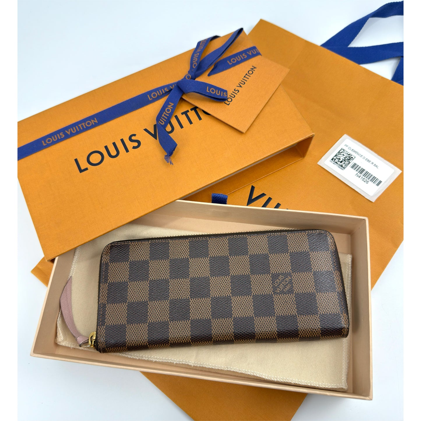 Louis Vuitton Clemence Wallet Damier Ebene