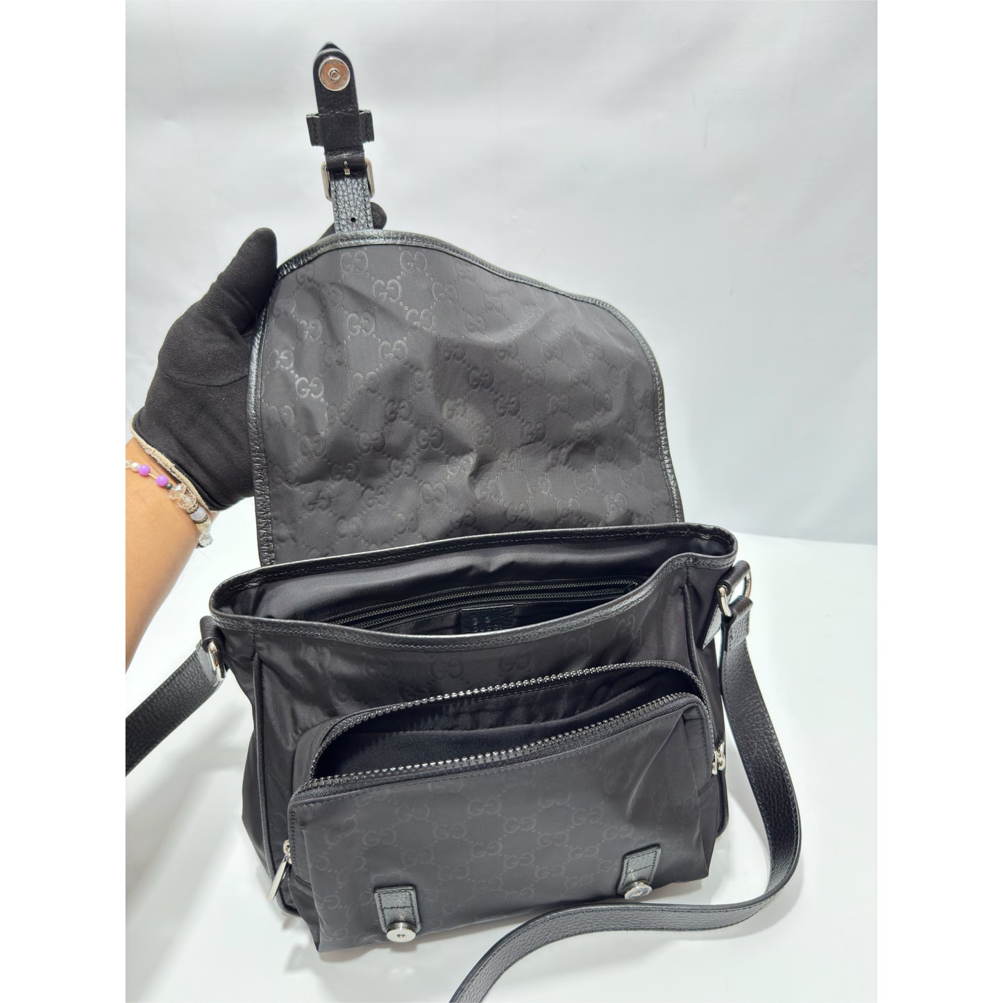 Gucci Nylon Messenger Bag