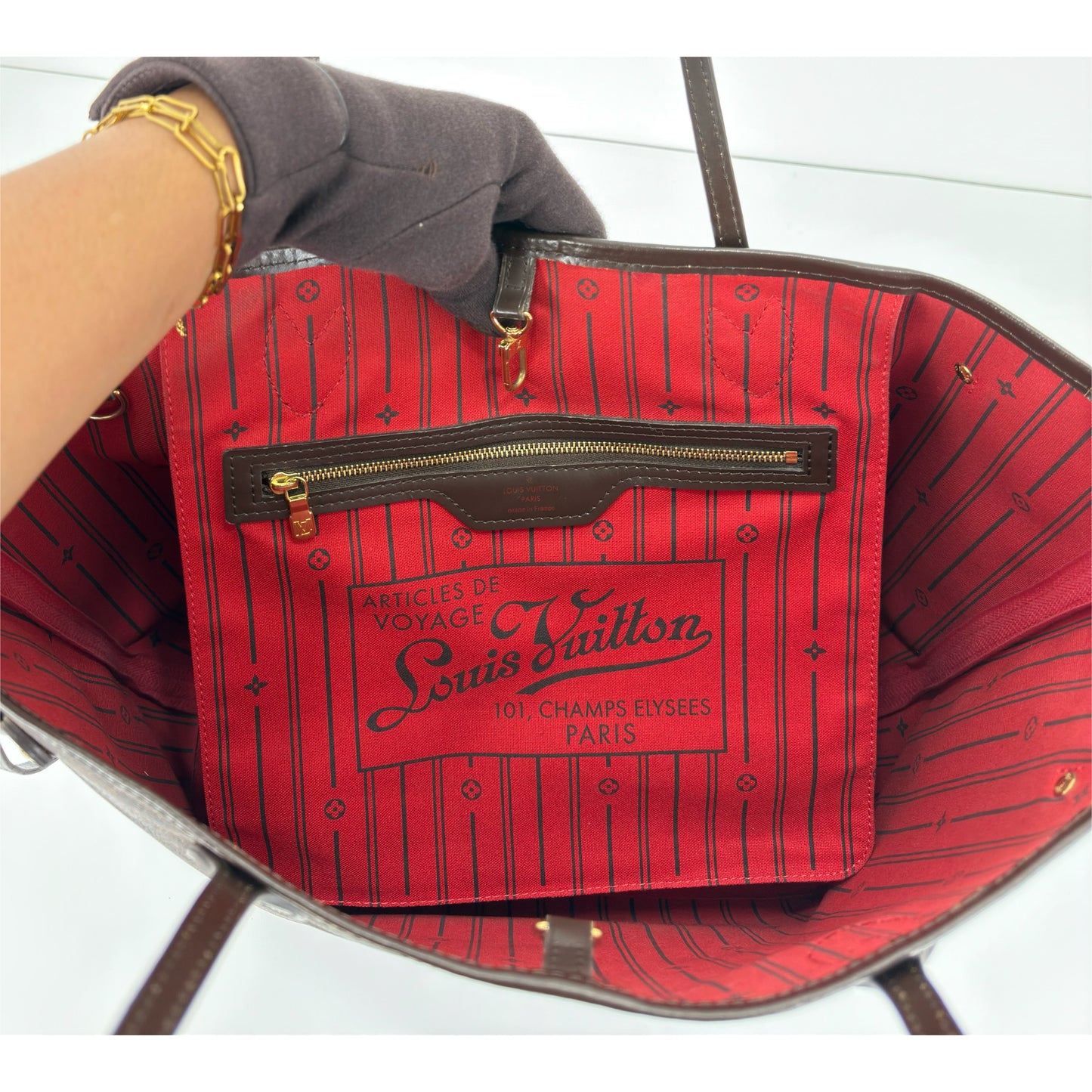 Louis Vuitton Neverful MM Damier Ebene