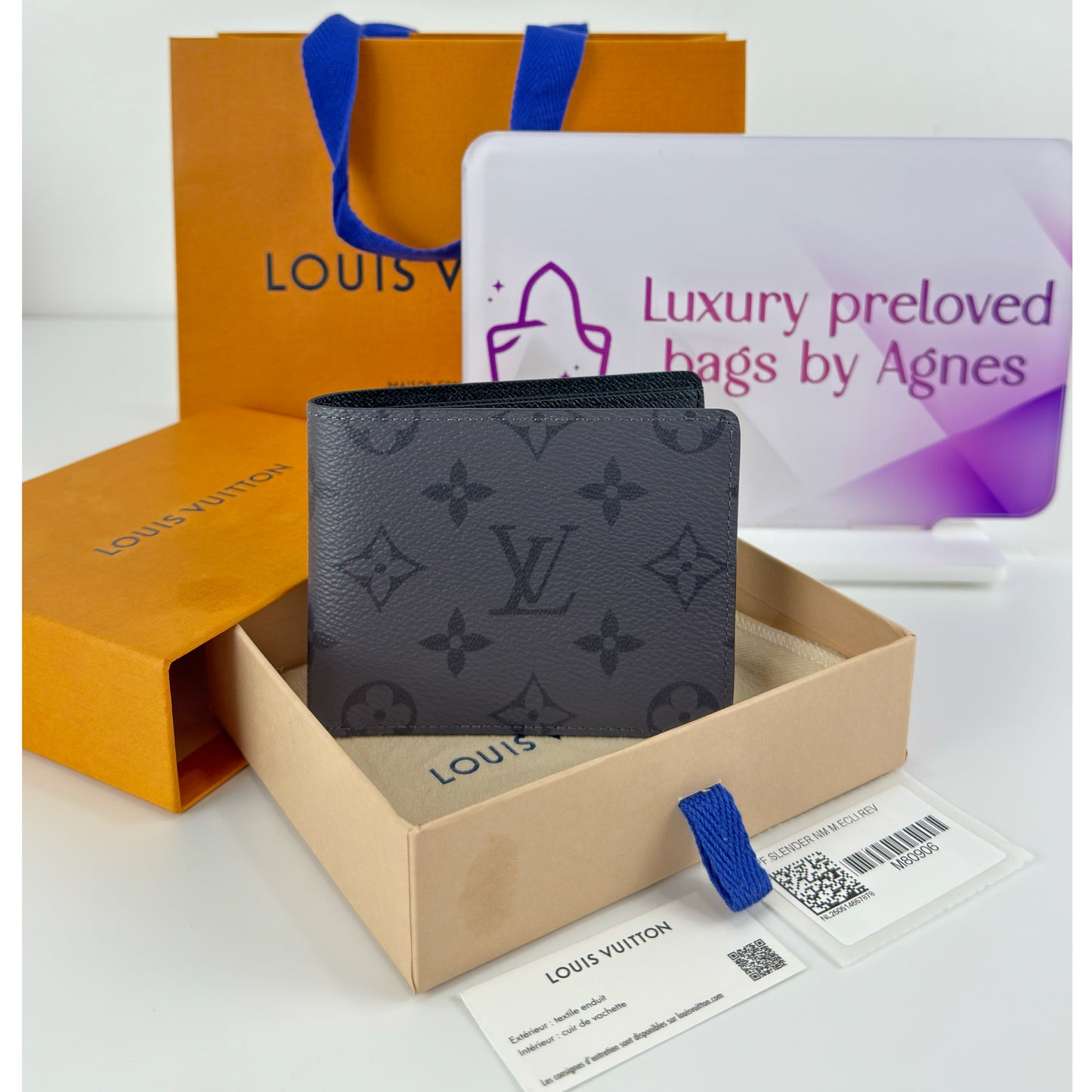 Louis Vuitton Slender Wallet In Monogram Ecplise