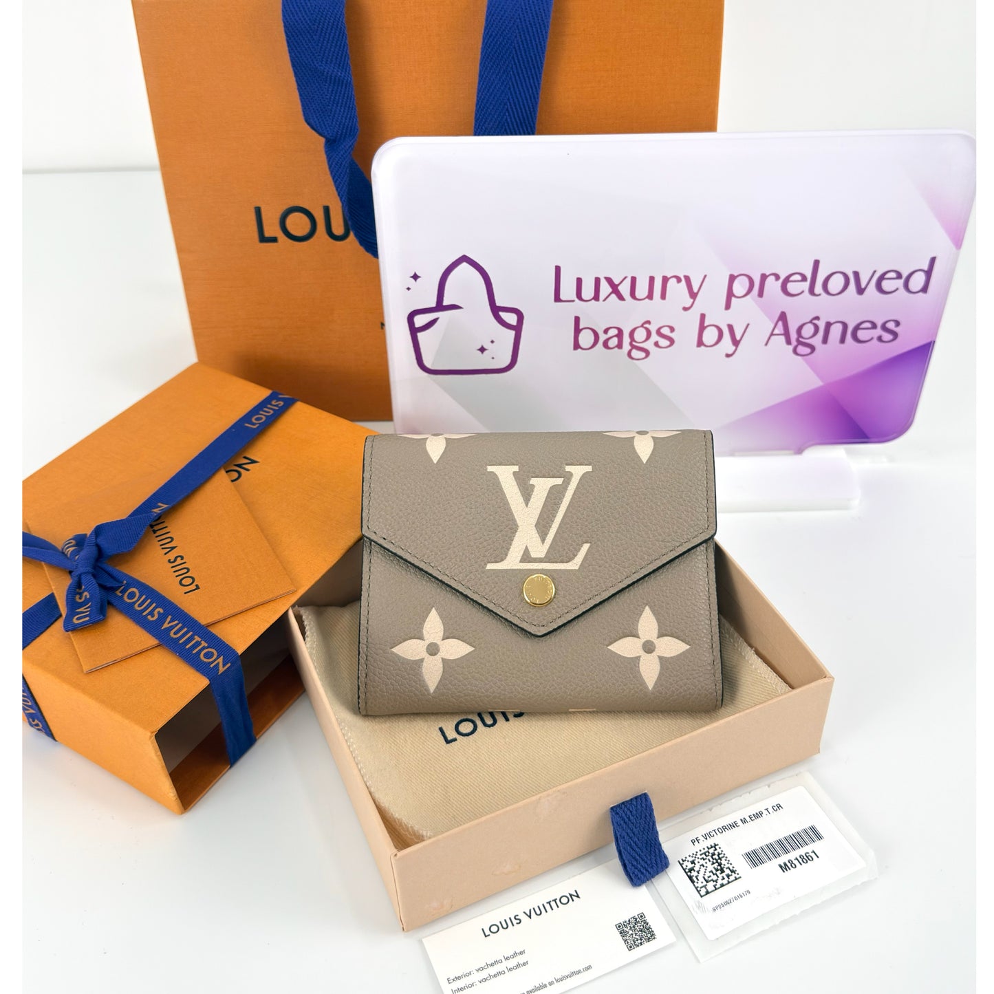 Louis Vuitton Victorine Wallet In Bicolor Monogram Empreinte Leather