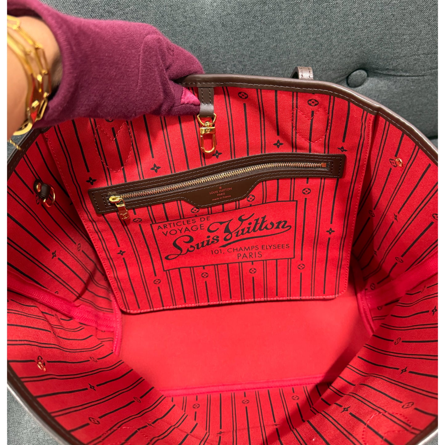 Louis Vuitton Neverful MM Damier Ebene