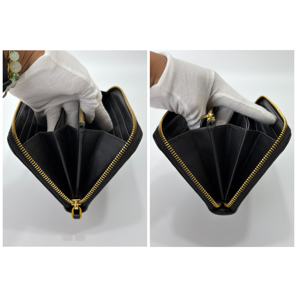 Prada Black Leather Zip Around Continental Wallet Black Rank A | PH Onhand | Luxury Preloved Bags By Agnes