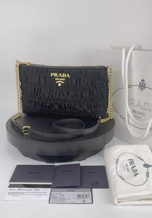 Prada gaufre crossbody bag